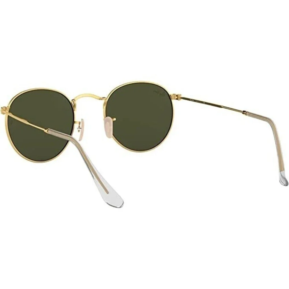 Ray - Ban Unisex Gold Metal Round Frame Crystal Green Lense Sunglasses 47 21 140
